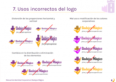 Badajoz Mágico | Uso incorrecto de logo