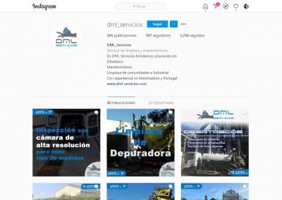 DML Servicios | Diseño cuenta Instragram