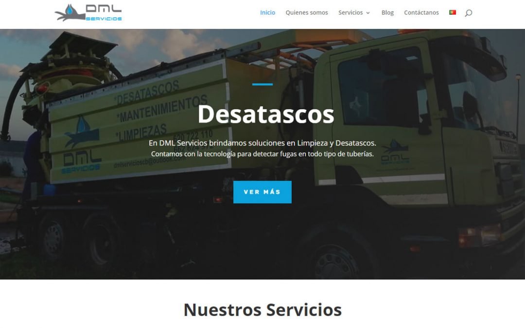 Desarrollo de sitio web DML Servicios