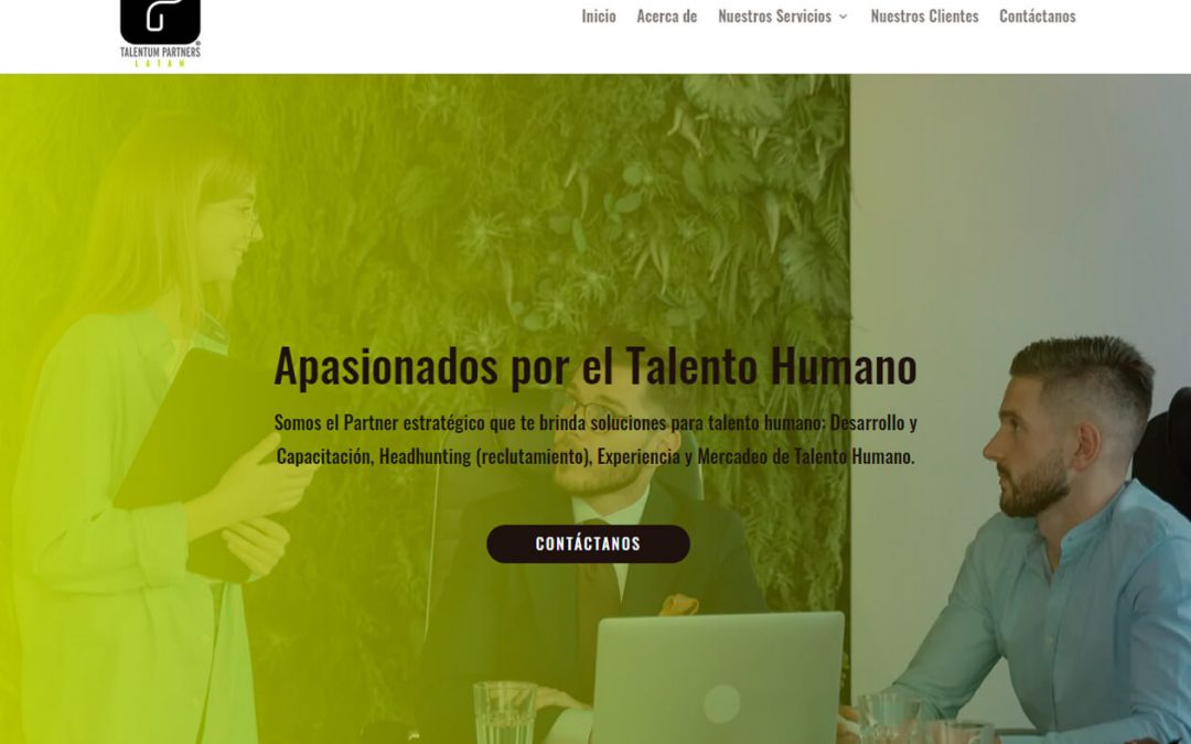 Website development Talentum Partners Latam