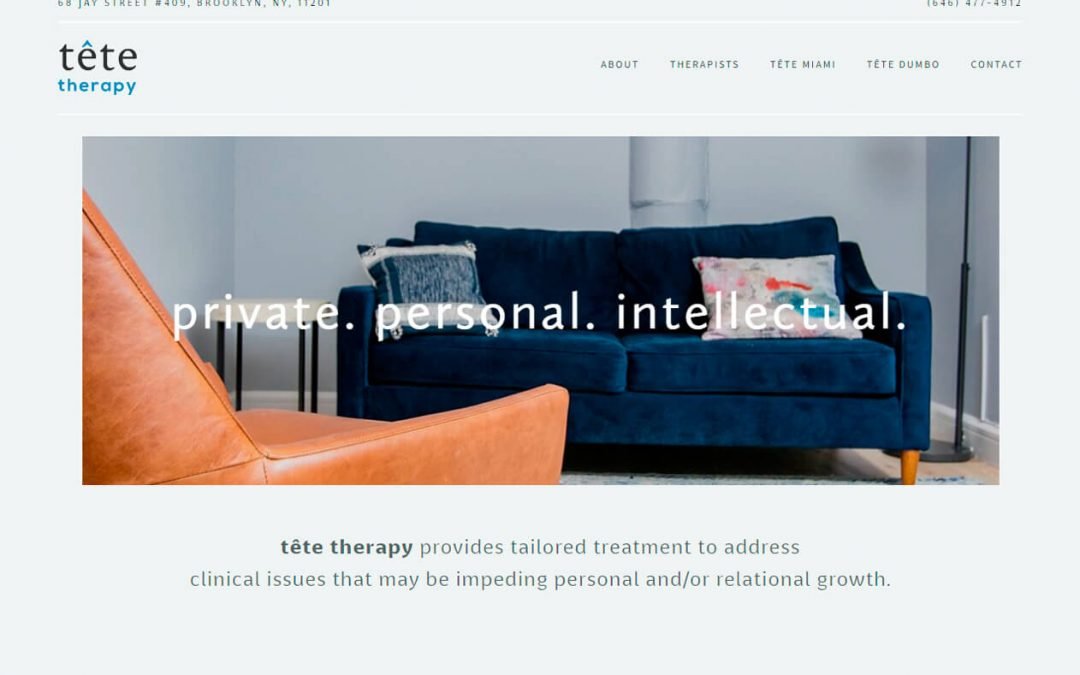 Website development Tête Therapy