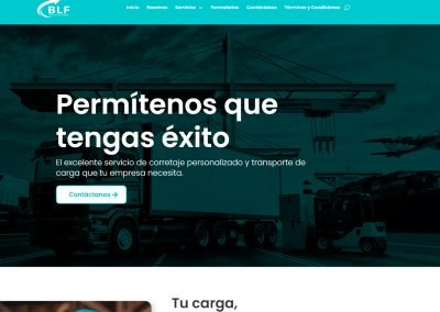 Desarrollo de sitio web blfreight.com