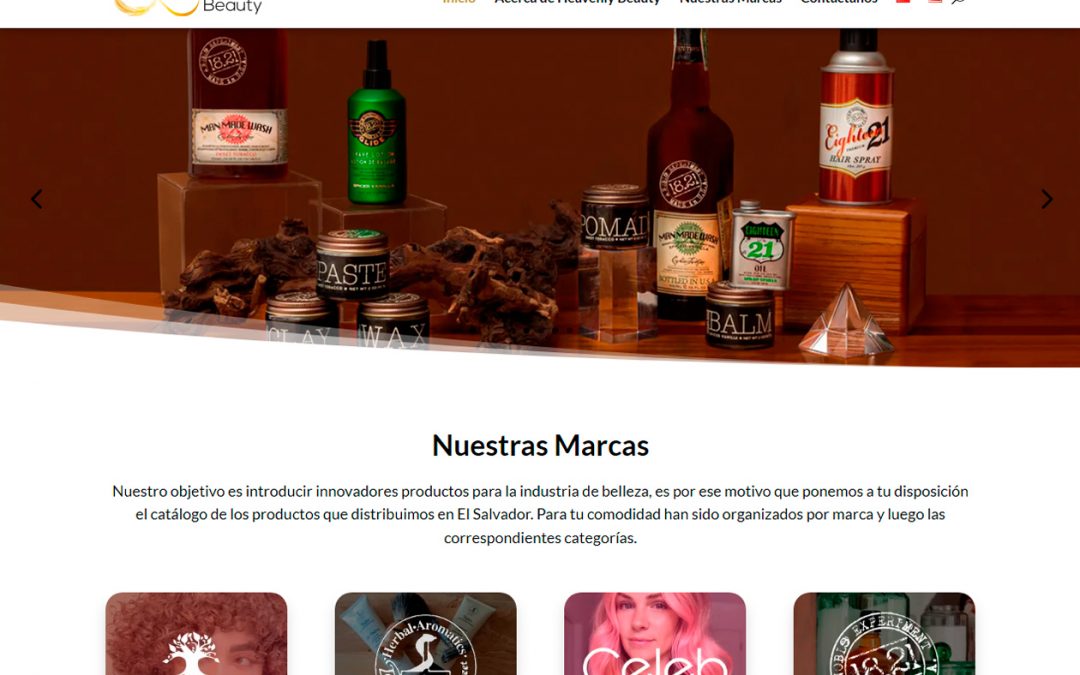 Desarrollo de sitio web heavenlybeautysv.com