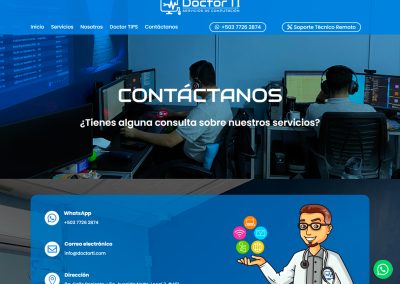 Sitio web Doctor TI - Contáctanos