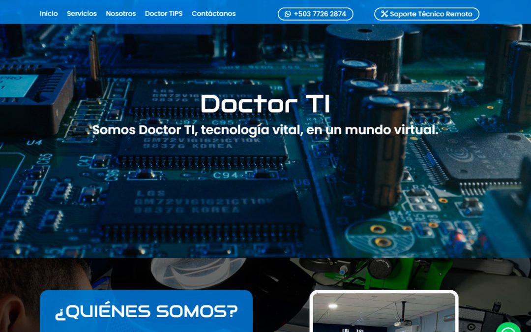 Desarrollo de sitio web Doctor TI