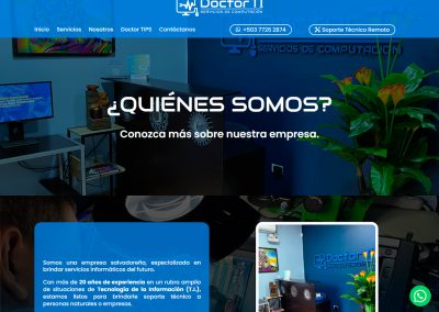 Sitio web Doctor TI - Nosotros
