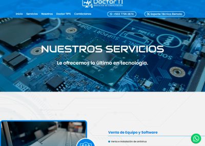 Sitio web Doctor TI - Servicios