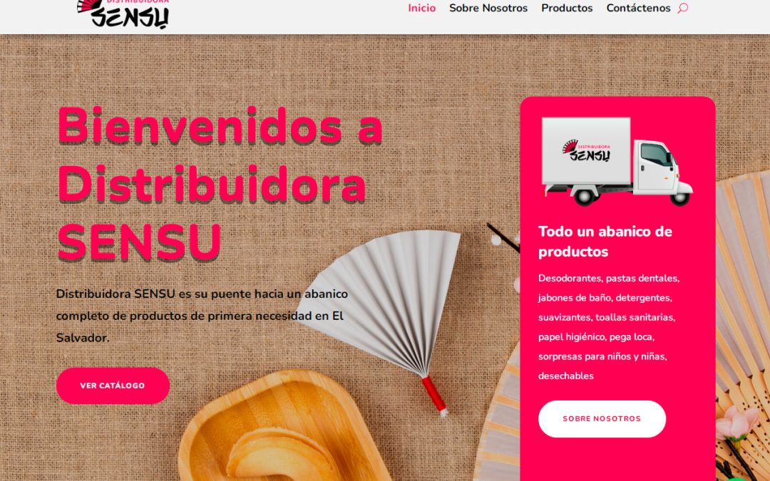 Desarrollo de sitio web Distribuidora SENSU