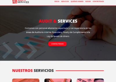 Desarrollo de sitio web AUDIT & SERVICES