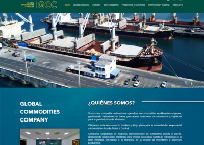Website development Global Commodities Company (GCC)​