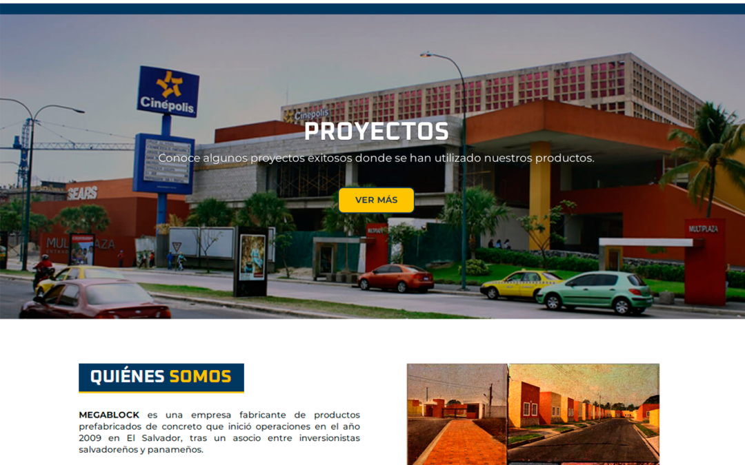 Desarrollo de sitio web MEGABLOCK