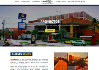 Desarrollo de sitio web MEGABLOCK