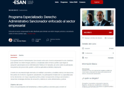 ESAN Centro de Formación Educativa - Detalle de Programa